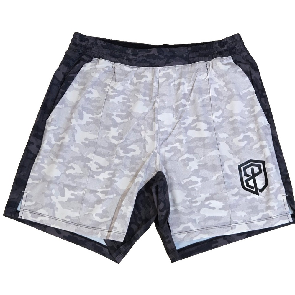 Born Primitive Training Shorts Men's S Black/Grey Camo‎ NWT